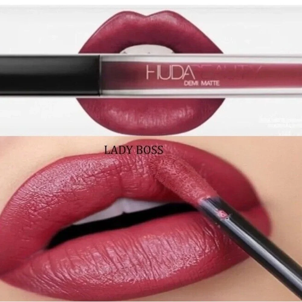 Huda Beauty Demi Matte Liquid Lipstick - Lady Boss NIB